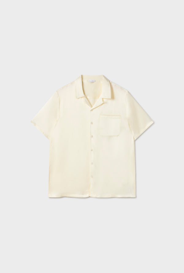 CAMP SHIRT BLANKET STITCH OFF-WHITE