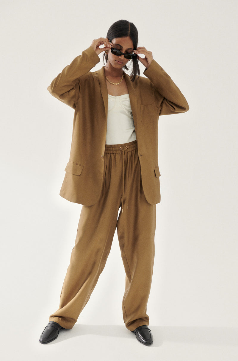 TWILL SLOUCH PANTS KANGAROO