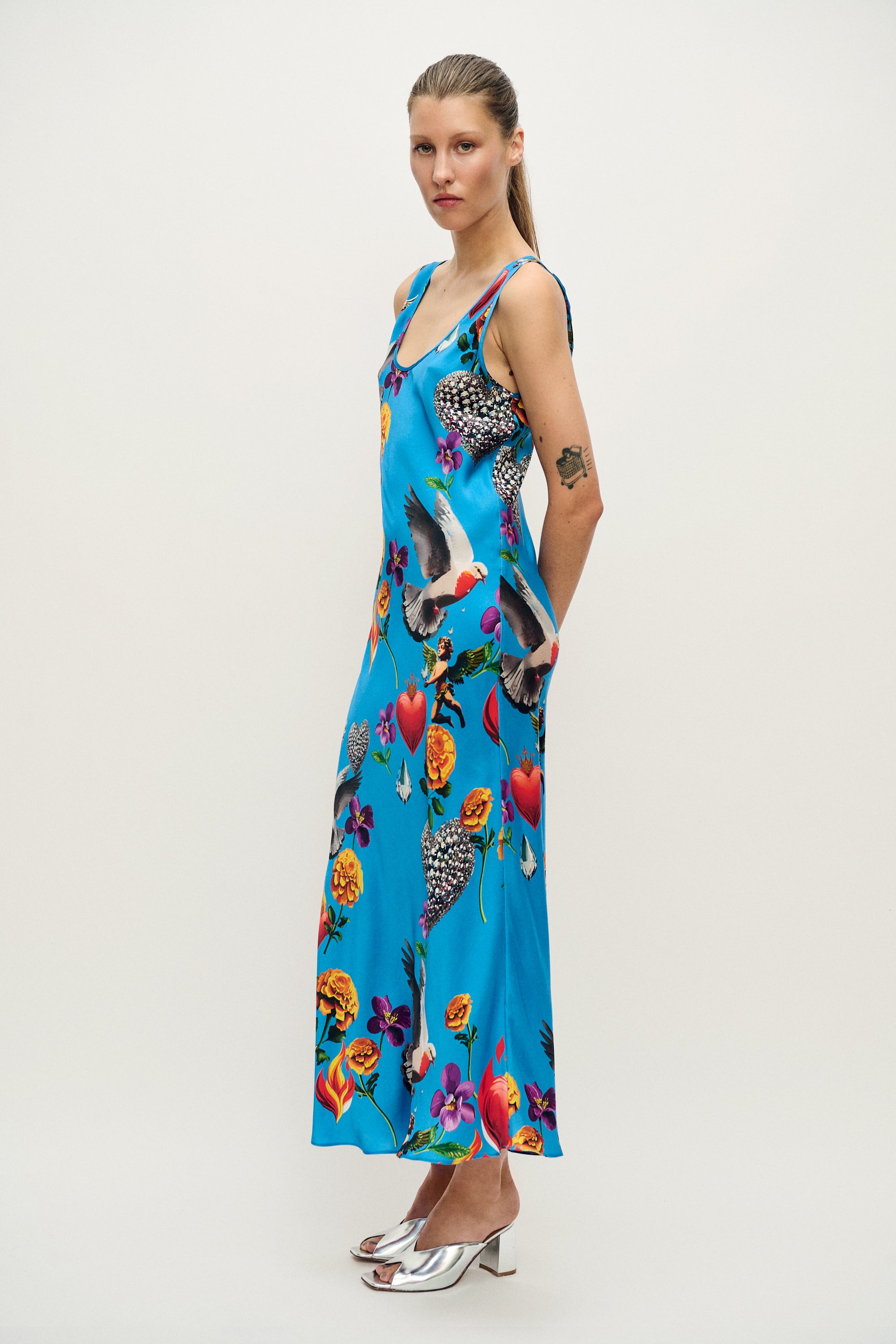 SCOOP NECK DRESS DEARLY BELOVED MIRAGE