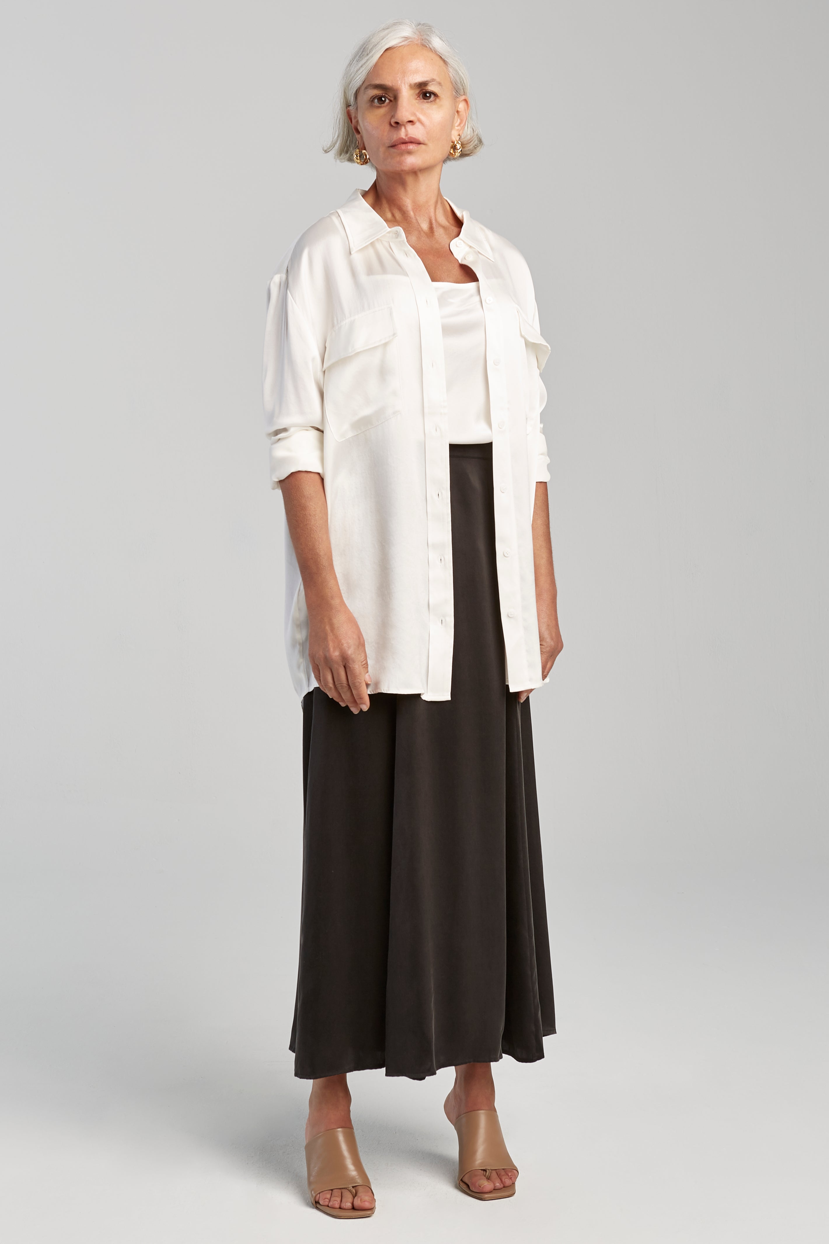 A-LINE SKIRT BLACK
