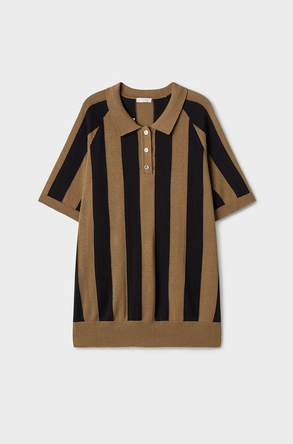 RAGLAN POLO KANGAROO STRIPE