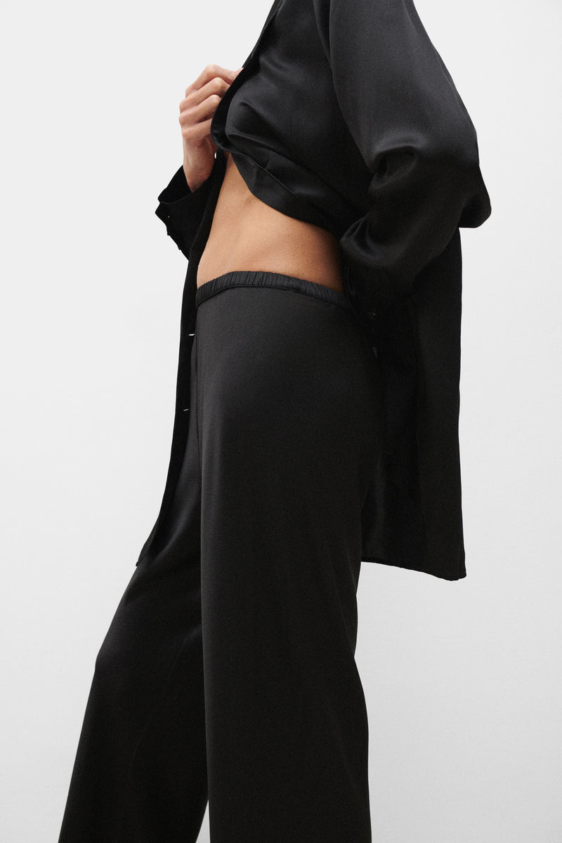 BIAS CUT PANTS BLACK